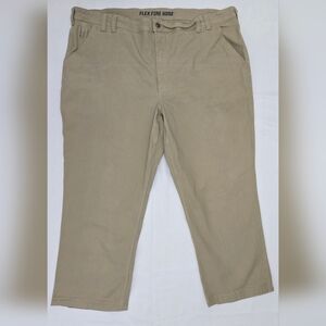 Duluth Trading Flex Fire hose Pants Men's 48x29 Tan Carpenter Utility Workwear
